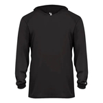 Badger Youth B-Core Long Sleeve Hooded T-Shirt