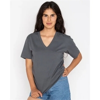 Los Angeles Apparel USA-Made Fine Jersey V-Neck T-Shirt... from ASI 84358 S&S...