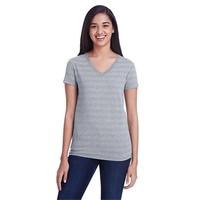 Threadfast Apparel Women's Invisible Stripe V-Neck T-Shirt... from ASI 84358...