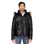 Threadfast Apparel Unisex Vegan Leather Puffer Jacket