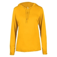 Long sleeve ladies hooded t-shirt... from ASI 84358 S&S Activewear