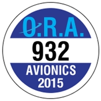 2.5" Diameter Circle White Vinyl Bumper Parking Permits