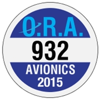 2.5" Diameter Circle Reflective Bumper Parking Permits