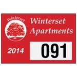 3" x 2" Reflective Bumper Parking Permits