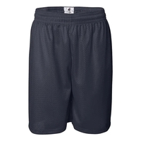 Polyester mesh shorts with tricot liner and athletic cut. Blank product.......