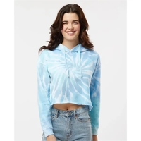 Colortone Tie-Dyed Crop Hooded Sweatshirt... from ASI 84358 S&S Activewear