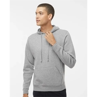 Fleece hooded sweatshirt with flat draw cord and front pouch pocket.... from...