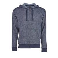 Denim fleece hooded zip available in six colors with a YKK... from ASI 84358...