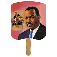 Dr. Martin Luther King Jr. Hand Fan Stock Graphic digital economy... from ASI...