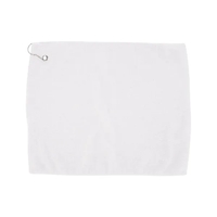 White microfiber golf towel, blank.... from ASI 84358 S&S Activewear