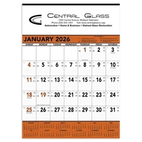 Triumph® Calendars Orange & Black Contractor Memo Calendar