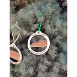 3.5" - Kentucky Customizable Hardwood Ornaments
