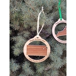 3.5" - Kansas Customizable Hardwood Ornaments