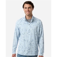 HUK Men's Airweight KC Printed Quarter-Zip Pullover... from ASI 84358 S&S...