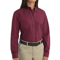 Red Kap Women's Long Sleeve Poplin Dress Shirt... from ASI 84358 S&S Activewear