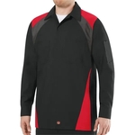 Red Kap Men's Long Sleeve Tri-Color Shop Shirt