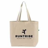 Eco-friendly recycled canvas tote with reinforced seams and fabric...