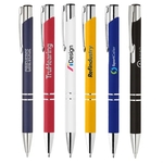 Rubber Finish Click Action Ballpoint Pen