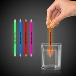 5" Single Color Glow Swizzle Stick