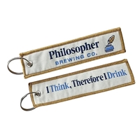 1.125" x 5.25" polyester luggage tag with merrowed edge, grommet and... from...