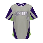 Adult FreeStyle Sublimated Pin-Dot 2-Button Baseball Jersey