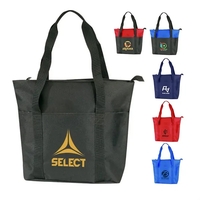 Poly Zipper Tote Bag