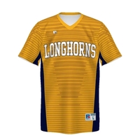 Youth FreeStyle Sublimated Turbo V-Neck Jersey