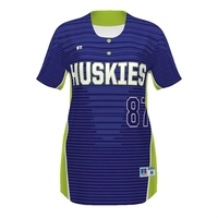 Ladies FreeStyle Sublimated Two-Button Softball Jersey