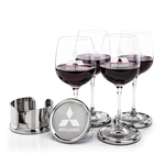 Baldoni Coasters & Danforth Wine Set