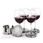 Baldoni Coasters & Connoisseur Wine Set