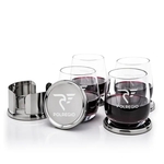 Baldoni Coasters & Crestview Stemless Wine Set