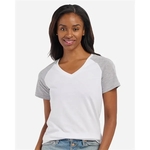 Boxercraft Women's Colorblocked V-Neck T-Shirt