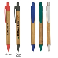 Panda pen with bamboo design barrel and plunger action.... from ASI 61125 Hit...