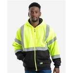 Berne Apparel Men's Hi-Vis Class 3 Color Block Full-Zip H...