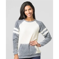 Women's Cozy Contrast Fleece Pullover... from ASI 84358 S&S Activewear
