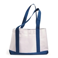 Nylon two-toned tote bag. Blank product.... from ASI 84358 S&S Activewear
