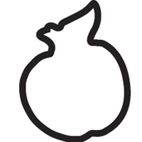 Shaped magnet with 0.020" thick surface, glossy lamination, and die...