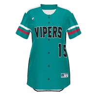 Girls FreeStyle Sublimated Faux Full-Button Jersey