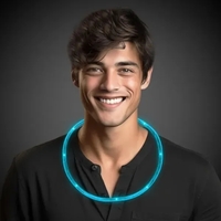 Blue Neon LED Necklace