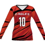 Ladies' FreeStyle Turbo Long Sleeve Volleyball Jersey