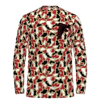 Custom youth sublimated long sleeve shooter training shirt with classic...