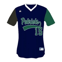 Adult FreeStyle V-Neck Performance Mesh Baseball Jersey