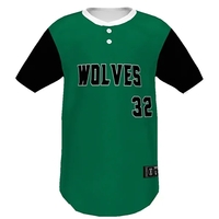 Youth FreeStyle Sublimated Pin-Dot 2-Button Baseball Jersey
