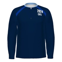 Youth FreeStyle Sublimated Long Sleeve Woven 1/2 Zip