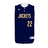 Youth Sleeveless Two-Button Performance Mesh Baseball Jersey. 92%...