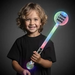 Jumbo Light Up Circle Wand with Prism Ball