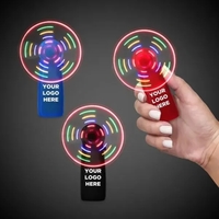 Handheld MultiColor LED Light Up Glow Fan