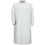 Red Kap Unisex Gripper-Front Pocketless Butcher Coat With...