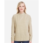 J. America Women's Weekend Terry Mock Neck Pullover