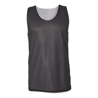 Polyester 6.0 oz pro mesh reversible tank with 2 contrast color... from ASI...
